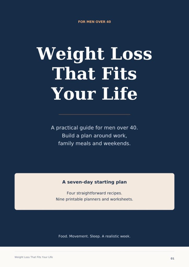 Weight Loss That Fits Your Life: A Practical Guide for Men Over 40 PDF cover