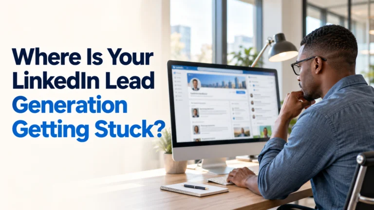 LinkedIn lead generation diagnostic banner