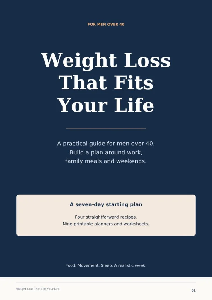 Weight Loss That Fits Your Life: A Practical Guide for Men Over 40 PDF cover